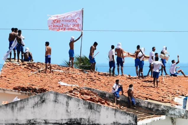 Após massacre em Alcaçuz, presídio do RN tem nova rebelião. Segundo a Secretaria de Justiça e Cidadania (Sejuc), os presos tentaram derrubar uma parede de concreto para acessar uma área de isolamento - 16/01/2016 Após massacre em Alcaçuz, presídio do RN tem nova rebelião. Segundo a Secretaria de Justiça e Cidadania (Sejuc), os presos tentaram derrubar uma parede de concreto para acessar uma área de isolamento - 16/01/2016