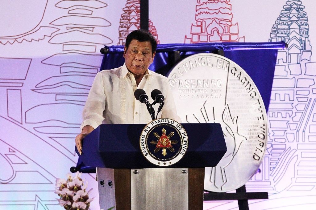 O presidente das Filipinas, Rodrigo Duterte - 15/01/2017