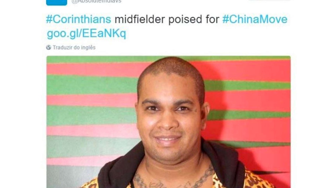 Site indiano confunde jogador do Corinthians com pagodeiro