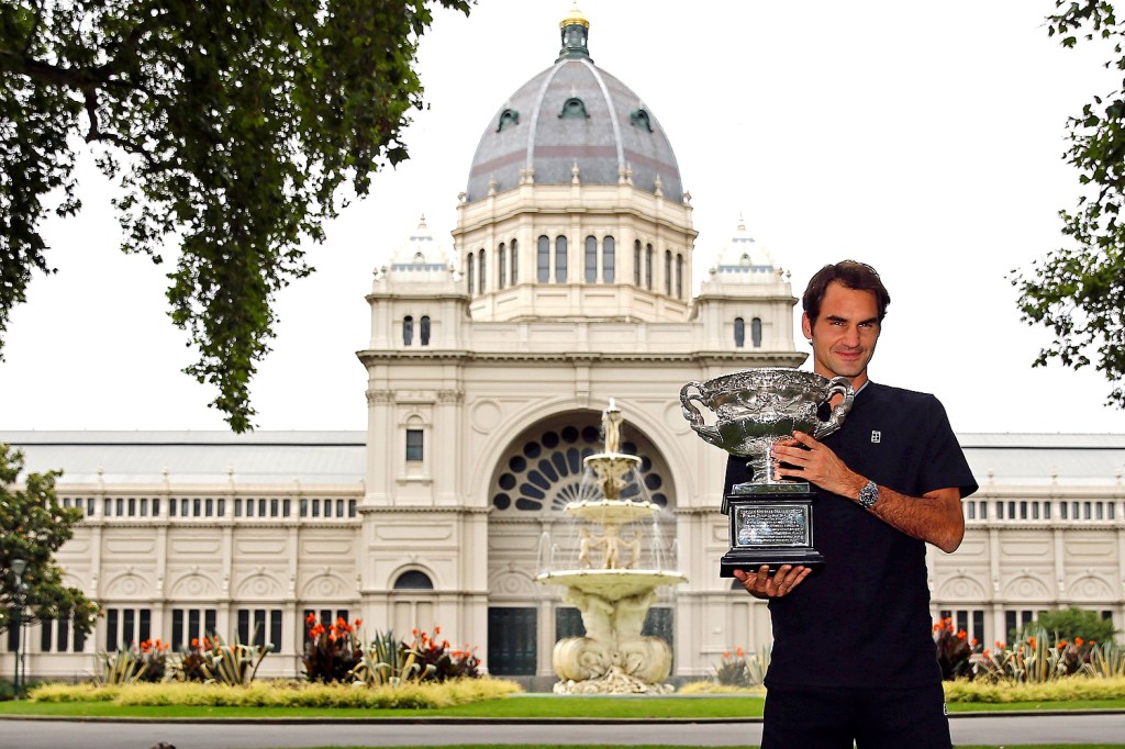 Roger Federer em Melbourne, na Australia - 30/01/2017