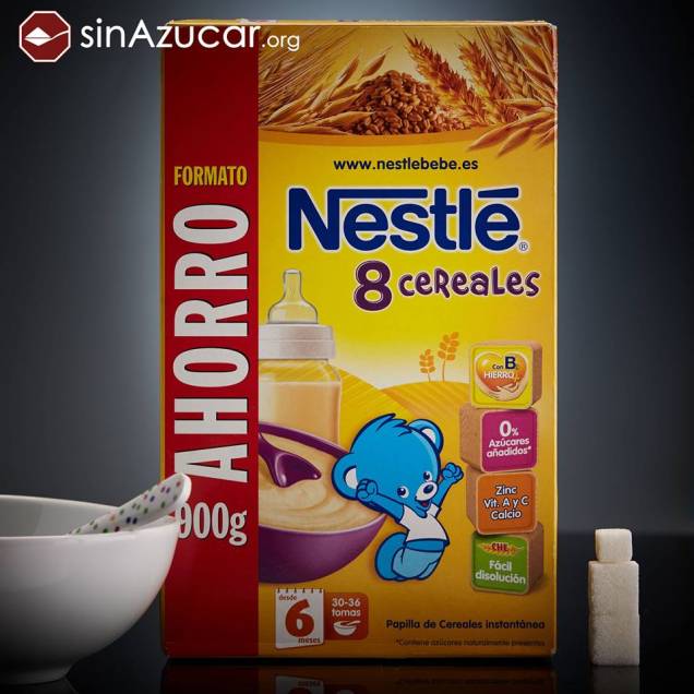35g da papinha da Nestlé tem 9,2g de açúcar