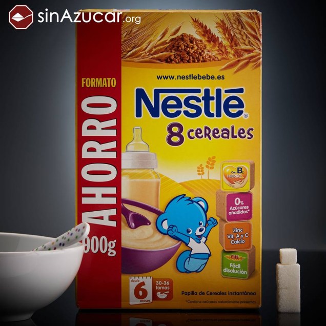 35g da papinha da Nestlé tem 9,2g de açúcar 35g da papinha da Nestlé tem 9,2g de açúcar