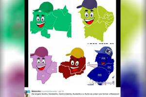 Sulito, mascote do movimento separatista 'O Sul é o meu país', gera memes nas redes sociais
