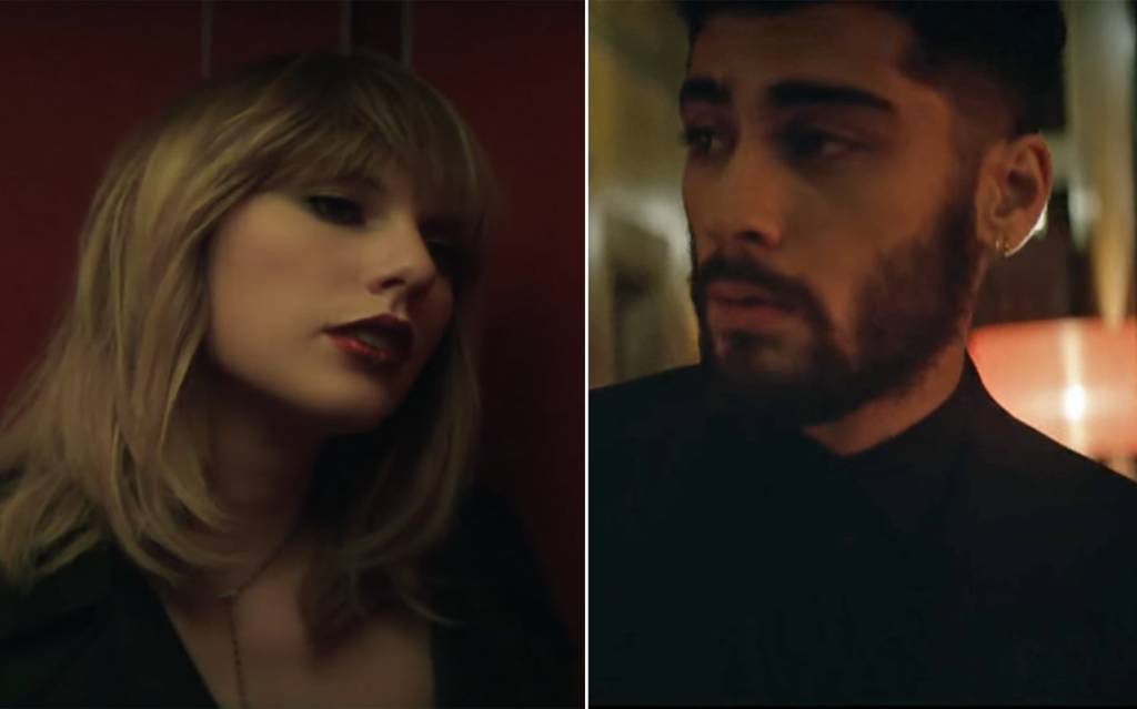 Taylor Swift e Zayn vivem amor conturbado em clipe de ’50 Tons’