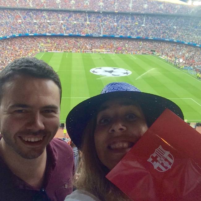 Selfie no Camp Nou