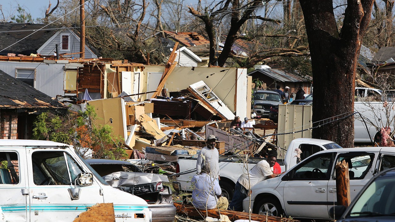 Tornado em Hattiesburg, no Mississippi