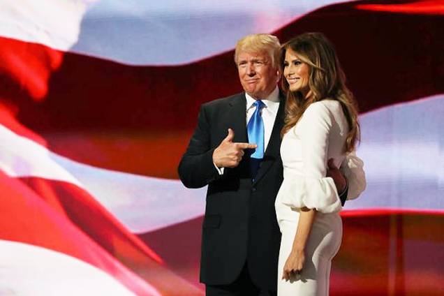 <span>Melania Trump, esposa do candidato republicano Donald Trump durante Convenção Republicana - 17/07/2016</span>