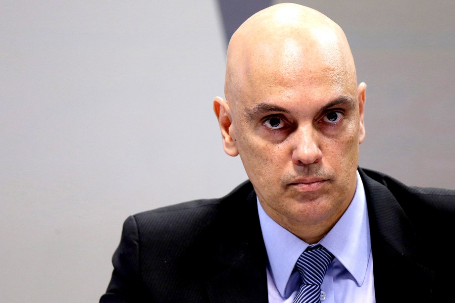 Alexandre de Moraes, indicado pelo presidente Michel Temer para o cargo de ministro do Supremo Tribunal Federal (STF), durante sua sabatina pela Comissão de Constituição, Justiça e Cidadania (CCJ)