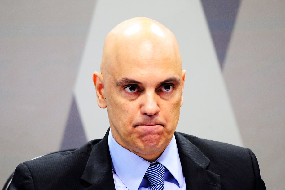 Alexandre de Moraes, indicado pelo presidente Michel Temer para o cargo de ministro do Supremo Tribunal Federal (STF), durante sua sabatina pela Comissão de Constituição, Justiça e Cidadania (CCJ)