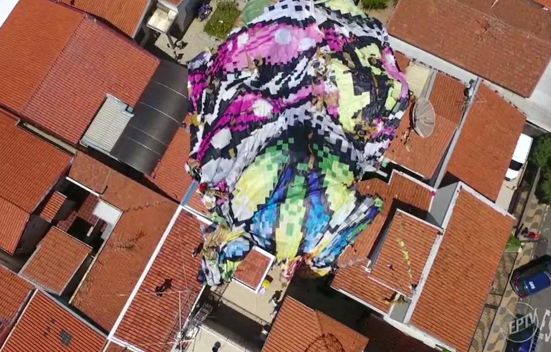 Balão cai e atinge seis residências em bairro de Campinas, São Paulo