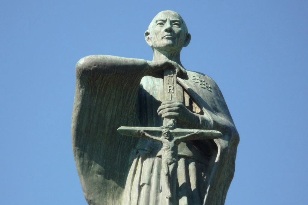 Estátua de Takayama Ukon, o "Samurai de Cristo"