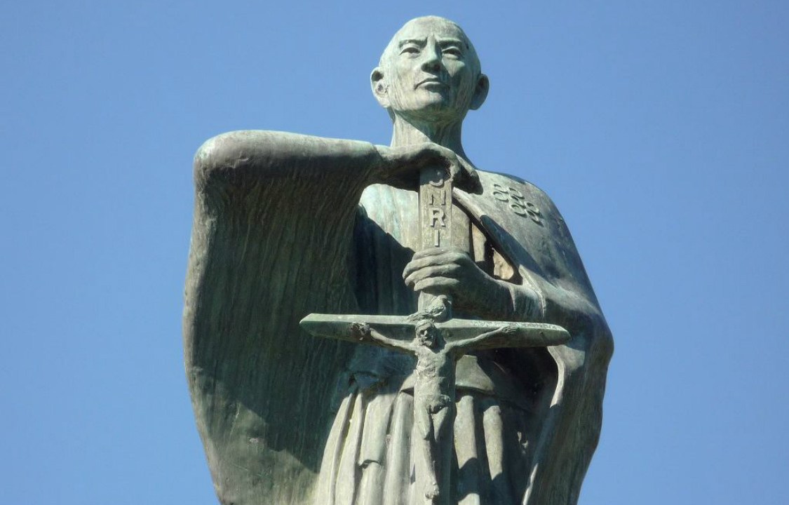 Estátua de Takayama Ukon, o "Samurai de Cristo"