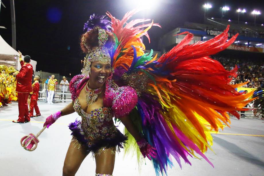 Desfile da escola de samba 'Tom Maior', no Sambódromo do Anhembi, em São Paulo (SP). A agremiação homenageia a cantora Elba Ramalho - 24/02/2017