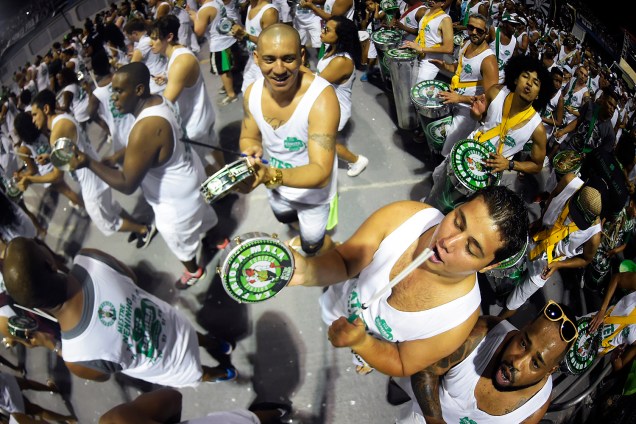 Ensaio técnico da Camisa Verde e Branco para o Carnaval 2017, no Sambódromo do Anhembi, em São Paulo