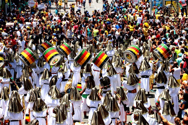 O tradicional Olodum no Carnaval de Salvador na Bahia - 28/02/2017