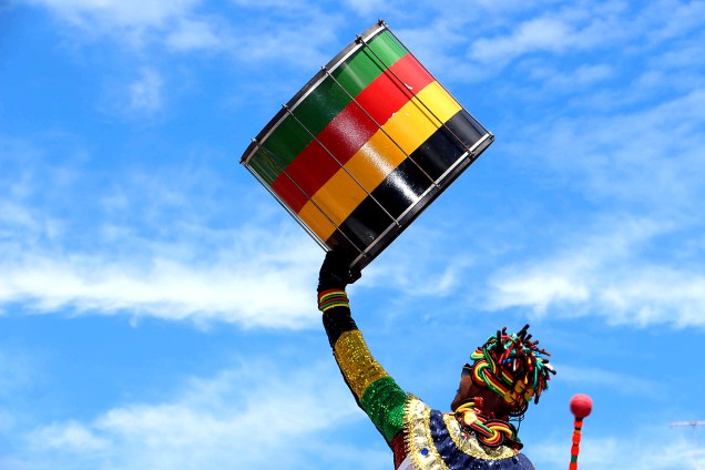 O tradicional Olodum no Carnaval de Salvador na Bahia - 28/02/2017
