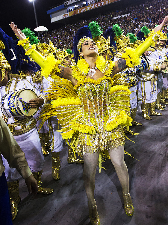 Rainha de bateria Dani Bolina durante durante o desfile da escola de samba Unidos de Vila Maria válida pelo Grupo especial, no Sambódromo do Anhembi em São Paulo (SP) - 25/02/2017 Rainha de bateria Dani Bolina durante durante o desfile da escola de samba Unidos de Vila Maria válida pelo Grupo especial, no Sambódromo do Anhembi em São Paulo (SP) - 25/02/2017