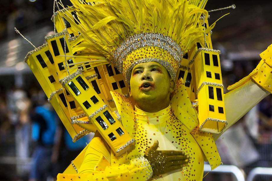 Desfile da Escola Gaviões da Fiel válida pelo Grupo especial, no Sambódromo do Anhembi em São Paulo (SP) - 25/02/201