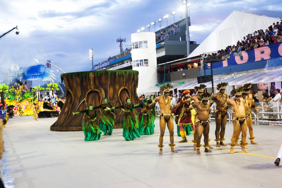 Desfile da escola de samba Nenê de Vila Matilde, no Sambódromo do Anhembi, em São Paulo (SP) - 26/02/2017