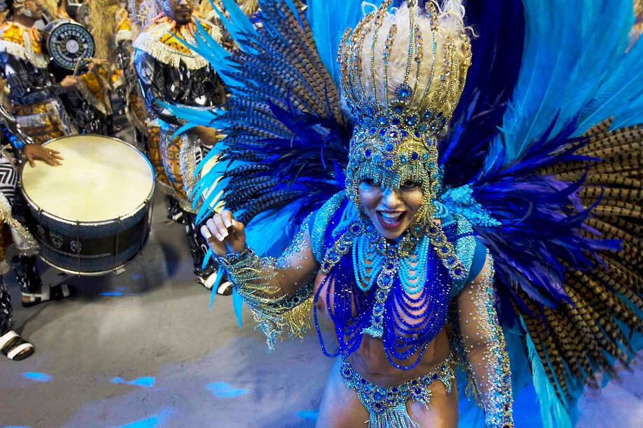 Desfile da escola de samba Acadêmicos do Tatuapé, no Sambódromo do Anhembi, em São Paulo (SP) - 25/02/2017