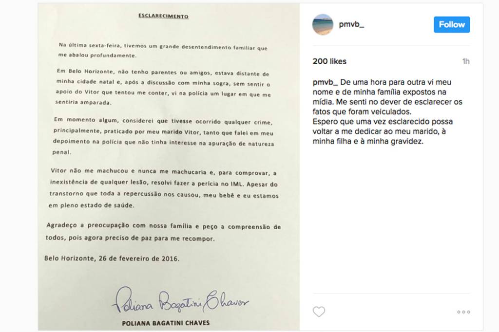 Post de Poliana Bagatini Chaves no Instagram