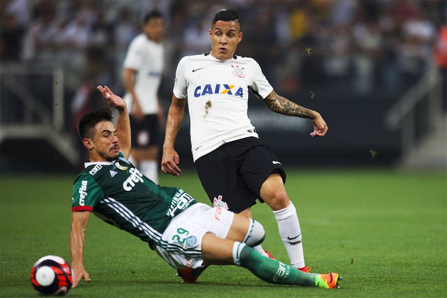Partida entre Corinthians e Palmeiras, válida pelo Campeonato Paulista 2017, no estádio Arena Corinthians em São Paulo, SP - 22/02/2017