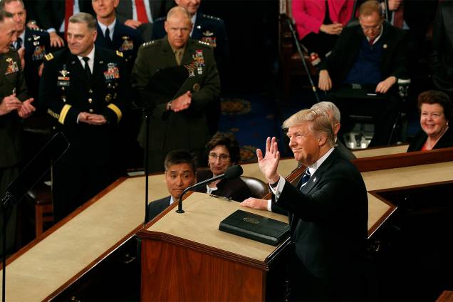 Donald Trump faz o primeiro discurso como presidente ao Congresso dos EUA - 28/02/2017