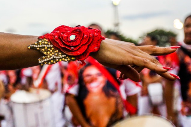Ensaio técnico da Dragões da Real para o Carnaval 2017, no Sambódromo do Anhembi, em São Paulo