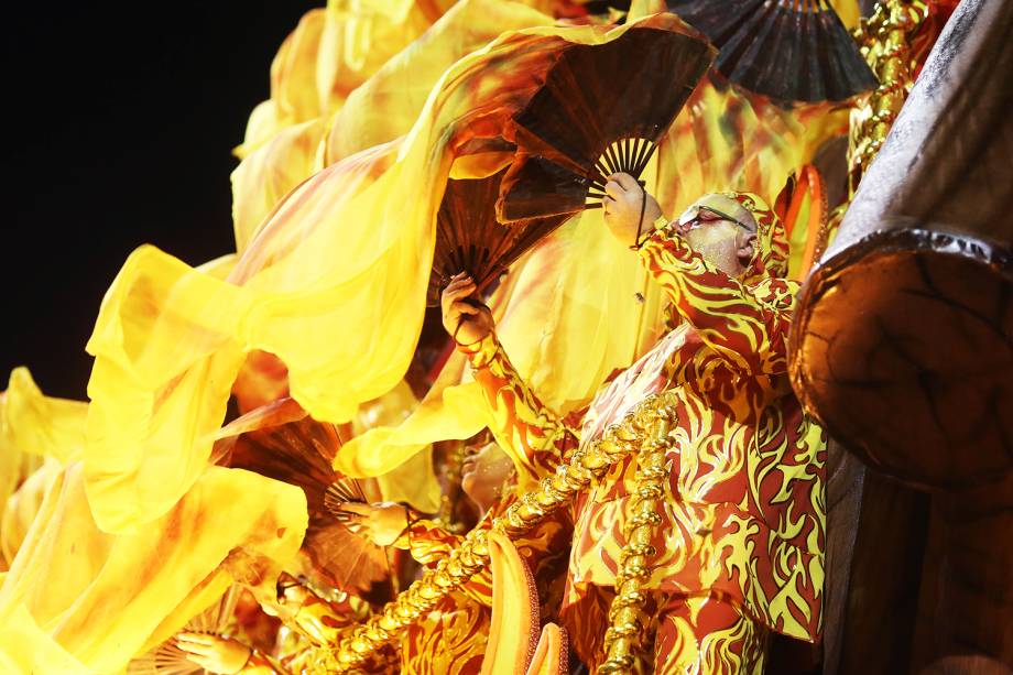 Desfile da escola de samba Dragões da Real, no Sambódromo do Anhembi, em São Paulo (SP) - 26/02/2017