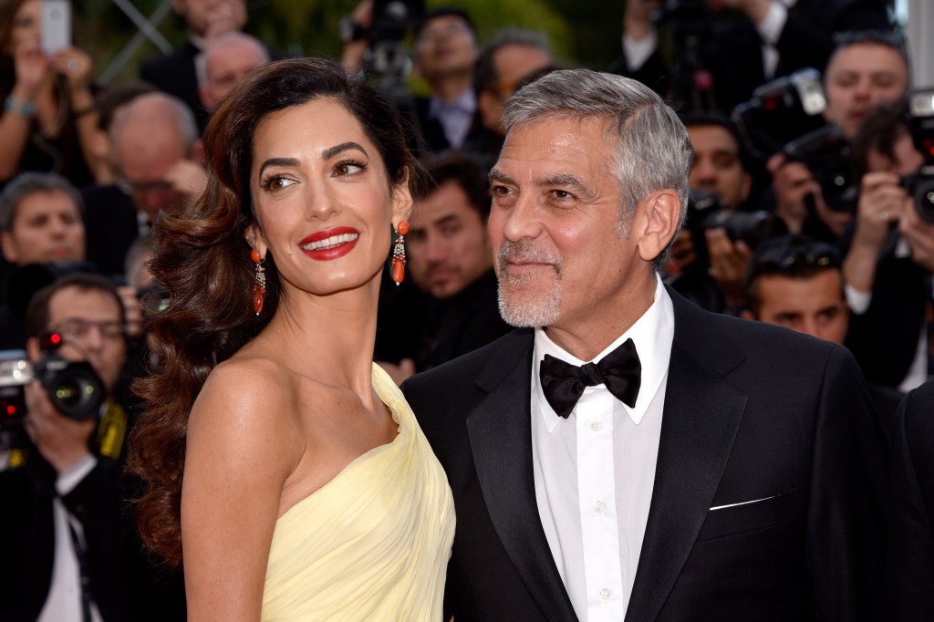 George Clooney e a esposa Amal Alamuddin
