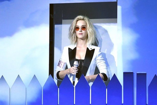 Katy Perry durante a cerimônia da 59ª edição do Grammy no Staples Center, em Los Angeles, nos Estados Unidos - 12/02/2017