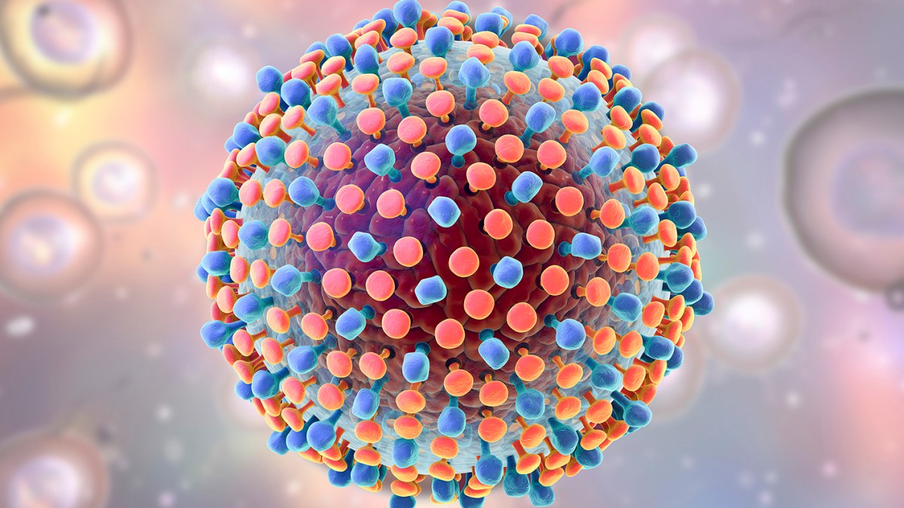 Ilustração do vírus da Hepatite C