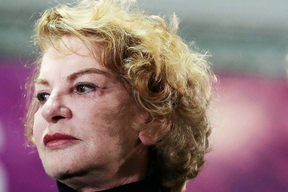 A ex-primeira-dama em evento do PT em 2016 A ex-primeira-dama em evento do PT em 2016