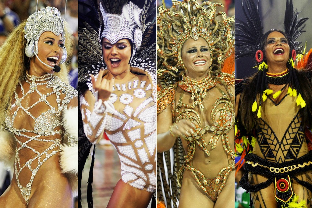 As musas que se destacaram no primeiro dia do Carnaval do RJ: Sabrina Sato, Paloma Bernardi, Viviane Araújo e Luiza Brunet