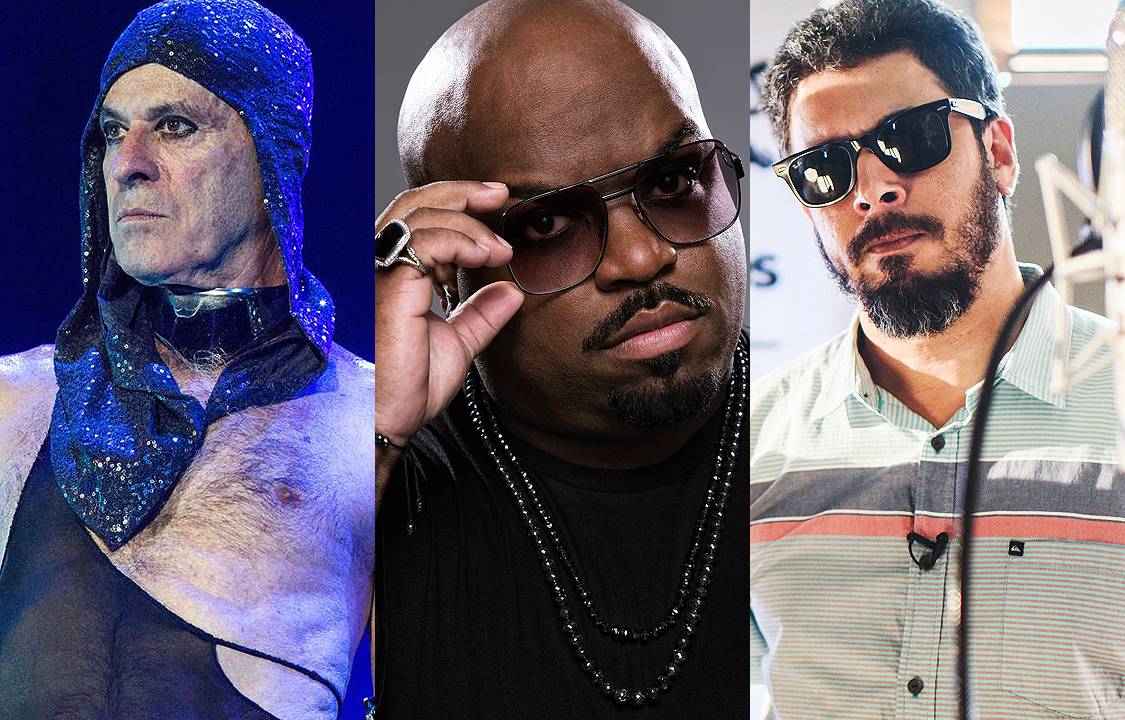 Montagem - Ney Matogrosso, Nação Zumbi e CeeLo Green