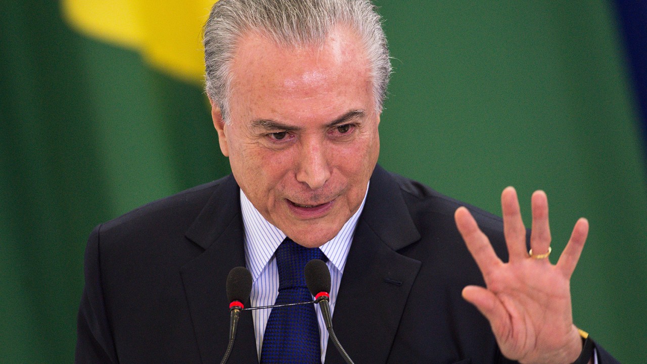 O presidente Michel Temer