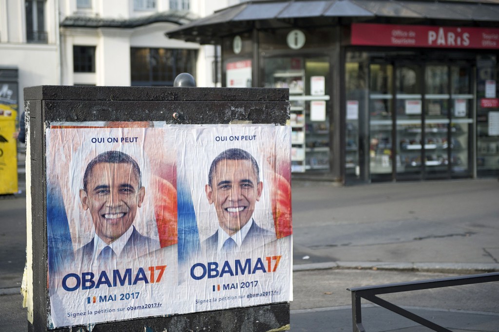 Barack Obama para presidente na eleição da França