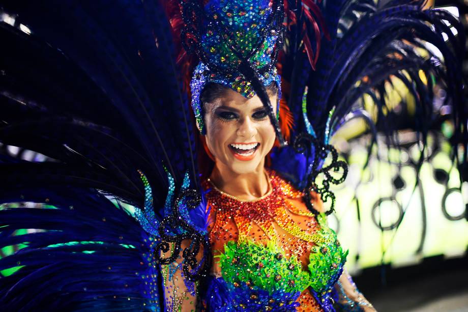 Com o enredo ' Ivete do rio ao Rio', a escola de samba Acadêmicos do Grande Rio desfila no Sambódromo da Marquês de Sapucaí, no Rio de Janeiro (RJ) - 27/02/2017
