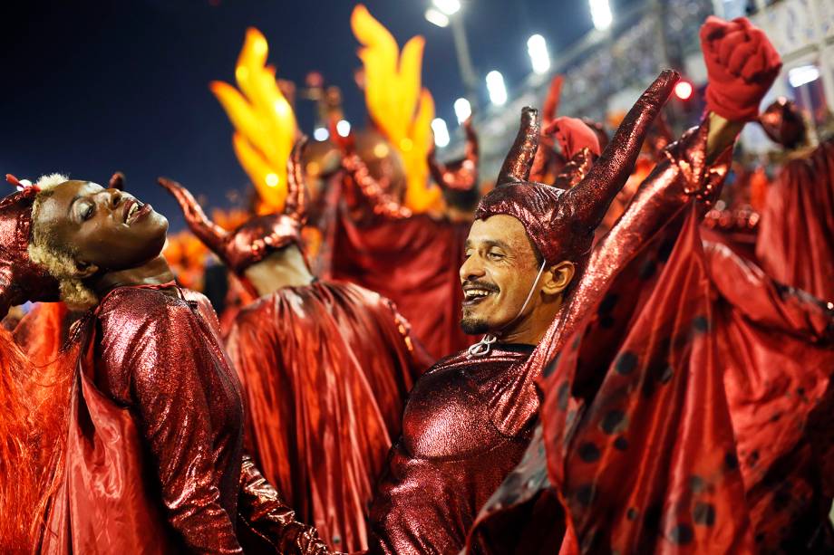 Desfile da escola de samba Acadêmicos do Salgueiro, no Sambódromo da Marquês de Sapucaí, no Rio de Janeiro (RJ) - 27/02/2017