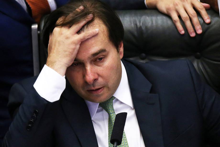 O deputado federal Rodrigo Maia (DEM-RJ) foi reeleito presidente da Câmara dos Deputados em primeiro turno - 02/02/2017