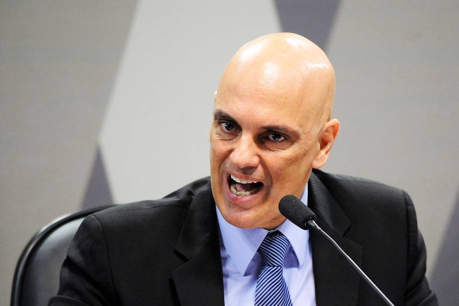 Alexandre de Moraes, indicado pelo presidente Michel Temer para o cargo de ministro do Supremo Tribunal Federal (STF), durante sua sabatina pela Comissão de Constituição, Justiça e Cidadania (CCJ)