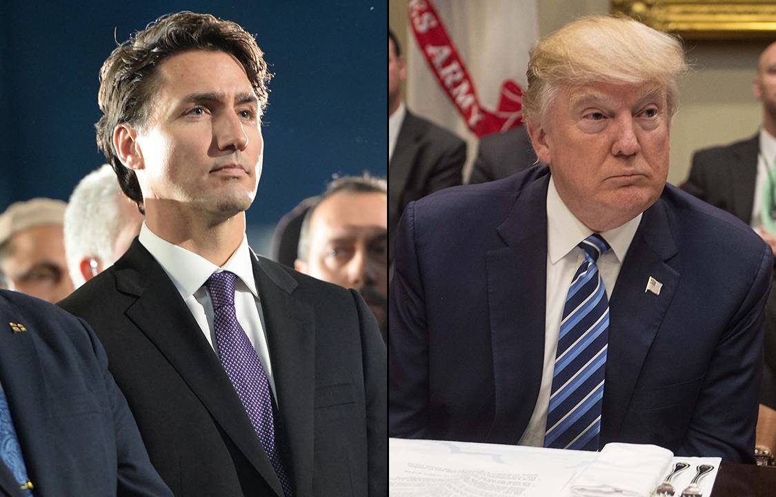 Justin Trudeau e Donald Trump