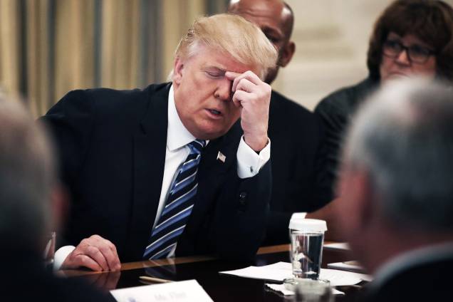 Donald Trump, presidente dos EUA, se encontra com CEO's das industrias de aviação na Casa Branca, em Washington -09/02/2017 Donald Trump, presidente dos EUA, se encontra com CEO's das industrias de aviação na Casa Branca, em Washington -09/02/2017