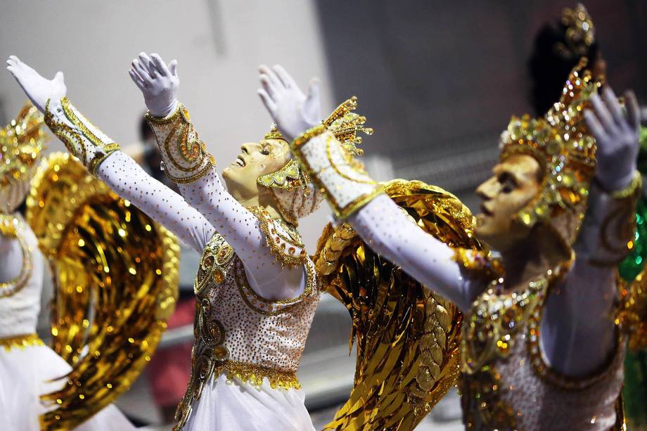 Desfile da Escola de Samba Unidos de Vila Maria válida pelo Grupo especial, no Sambódromo do Anhembi em São Paulo (SP) - 25/02/201