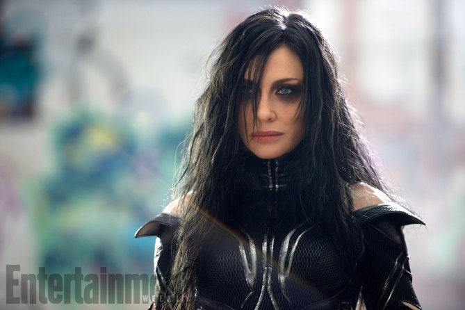 Cate Blanchett como Hela, em Thor: Ragnarok