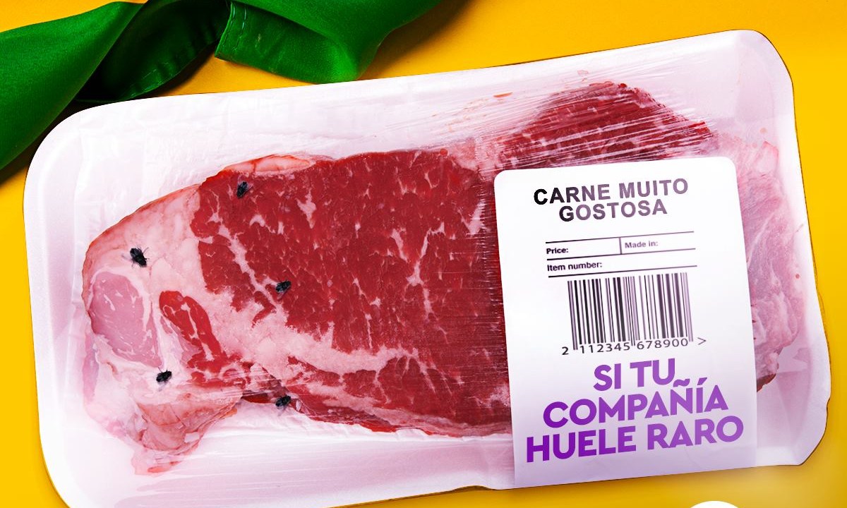 Anúncio no Chile satiriza carne brasileira