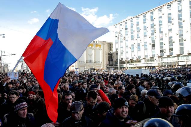 Em Moscou, oposição russa organiza protesto anti-corrupção liderado por Alexei Navalny - 26/03/2017