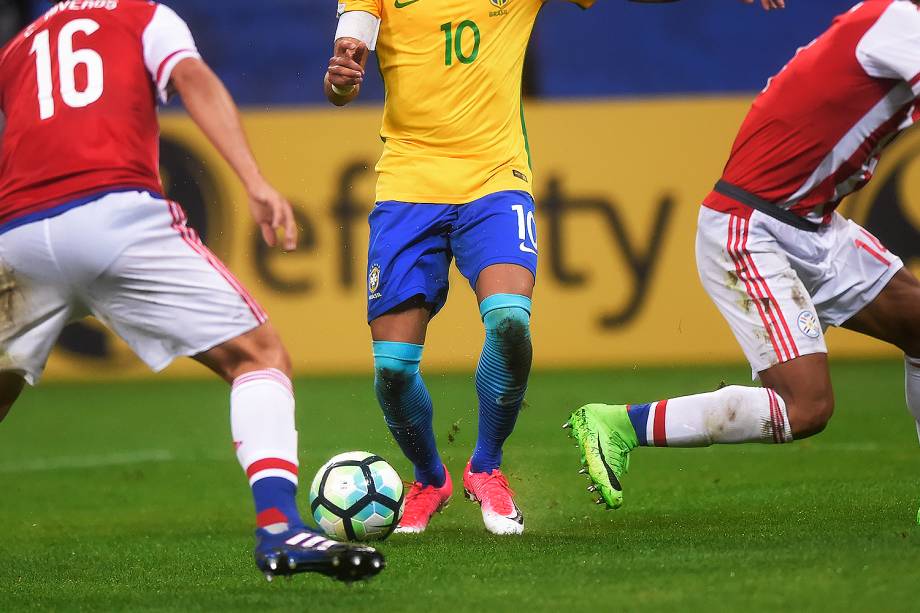 Partida entre Brasil e Paraguai válida pela 14ª rodada das Eliminatórias da Copa do Mundo Rússia 2018, na Arena Itaquera, em São Paulo - 28/03/2017