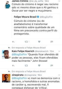 Corresponde do UOL e da Globonews demoniza o colunista de VEJA Felipe Moura Brasil