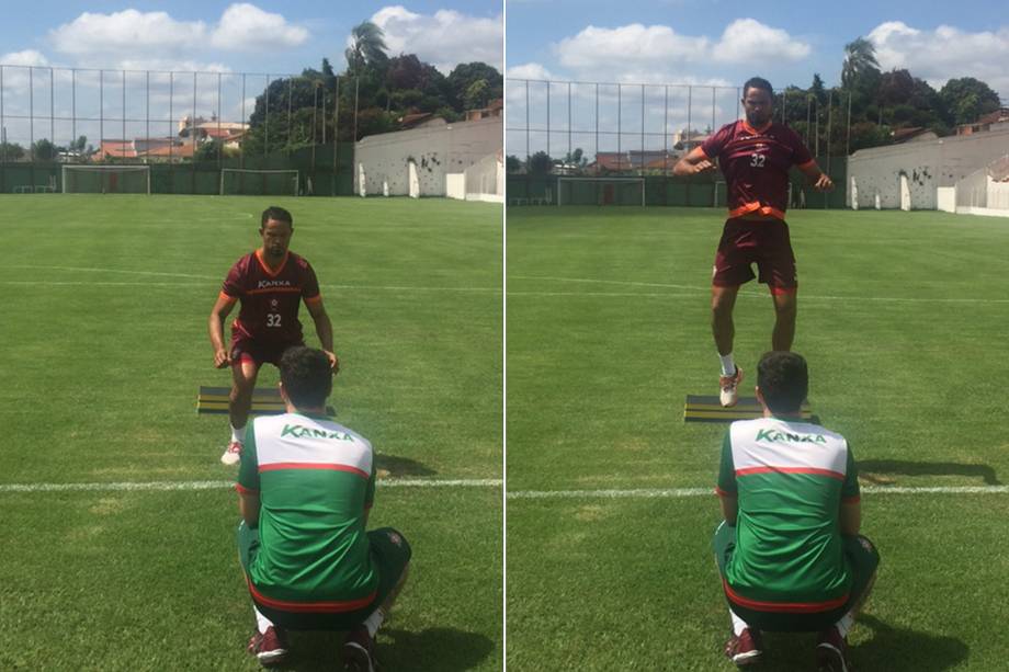 Goleiro Bruno tem seu primeiro dia de treinos no Boa Esporte Clube, em Varginha (MG)